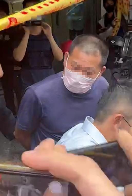 李嫌被送往南投縣刑大問訊。（民眾提供）