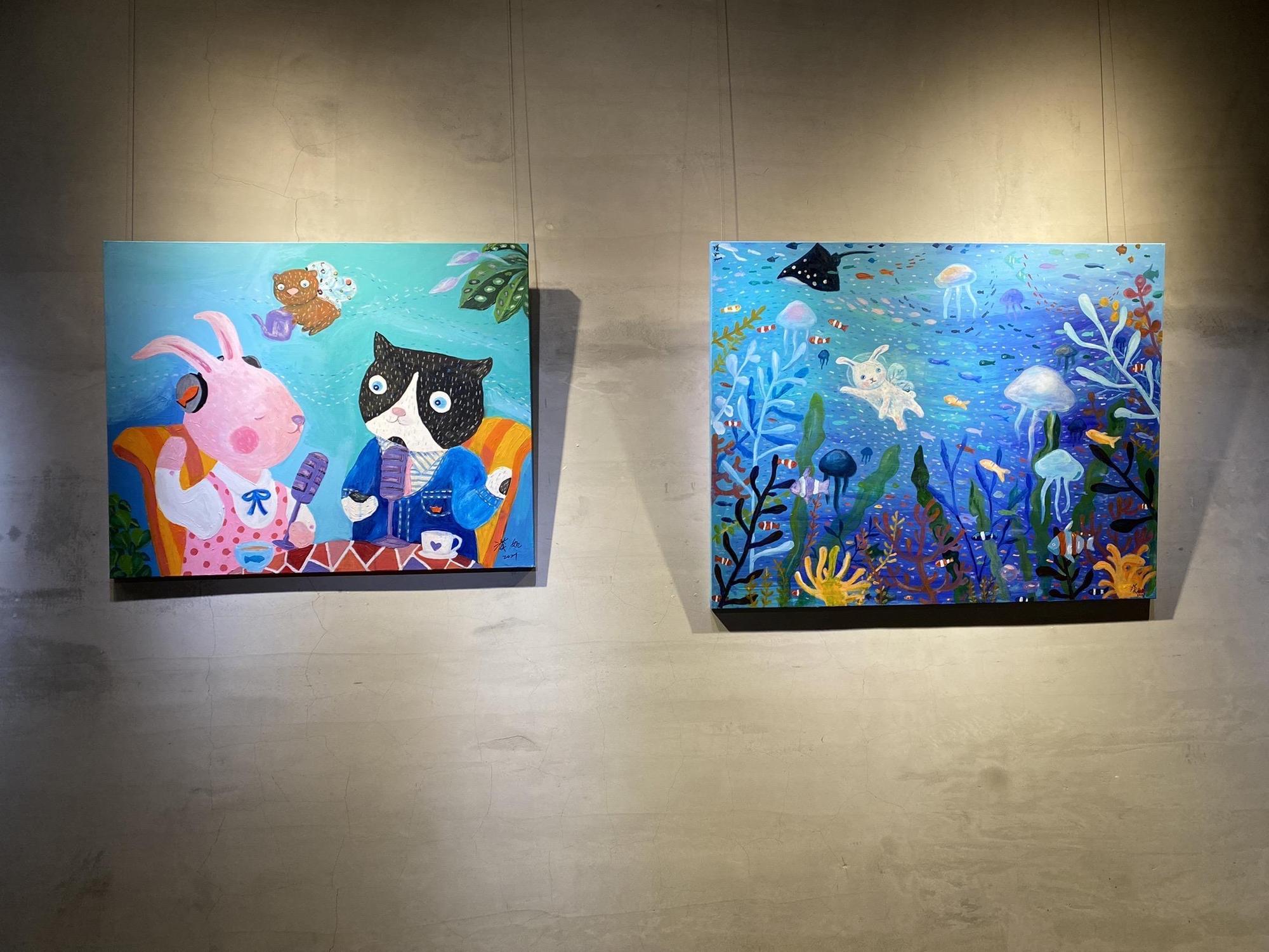吳淡如辦畫展作品推出3天被預訂一空。（吳淡如粉絲團）