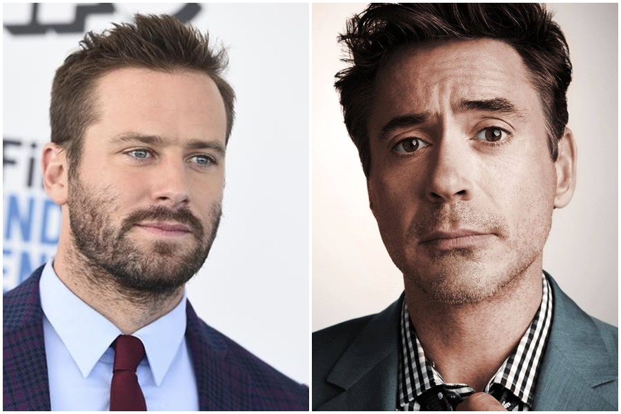 根據外媒報導，小勞勃道尼（右）在艾米漢默（左）因醜聞一蹶不振之時，不斷提供援助。（左圖東方IC，右圖翻攝自小勞勃道尼臉書）