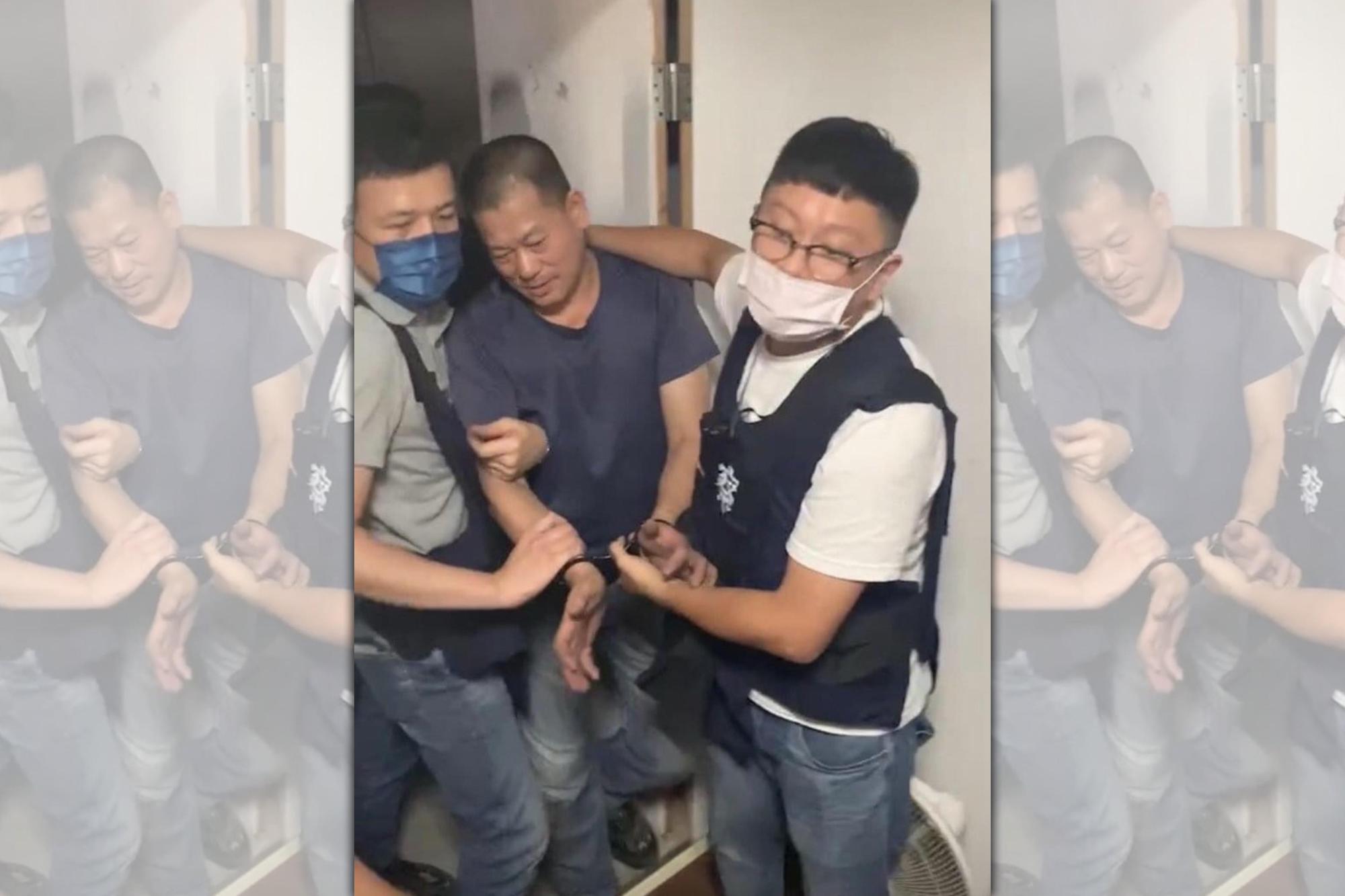 嫌犯李鴻淵遭警方逮捕。(民眾提供)