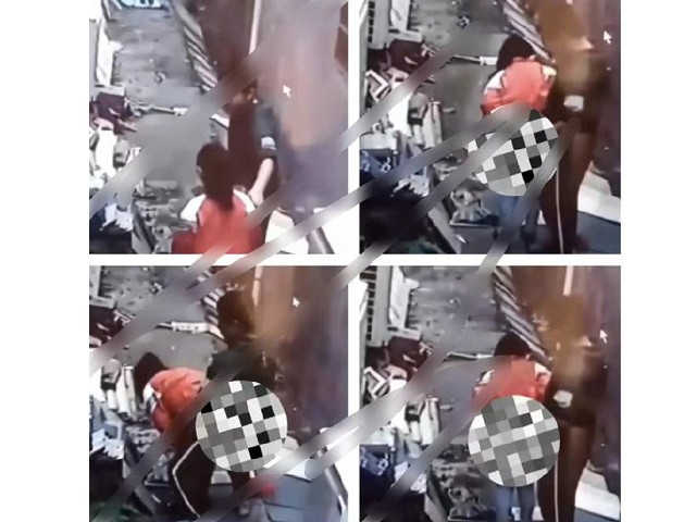 小學女生活春宮，竟是性侵案！震撼影像流出讓網友崩潰。（翻自微博）