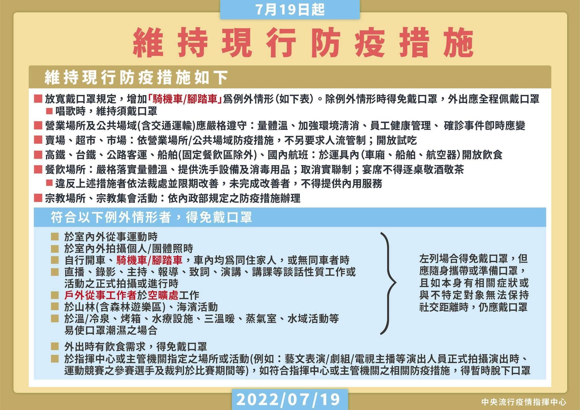指揮中心說明最新疫情狀況。（指揮中心提供）