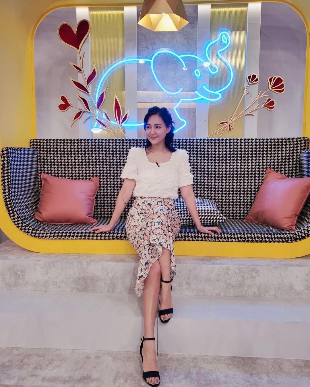 何妤玟曾到廟中希望夫妻能夠重修舊好。(翻攝何妤玟IG)