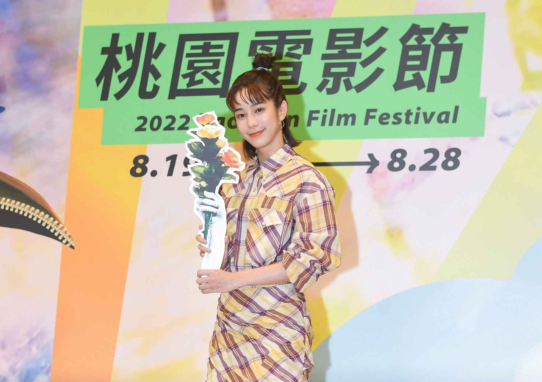 本屆桃園電影節影展大使温貞菱。（桃園電影節提供）
