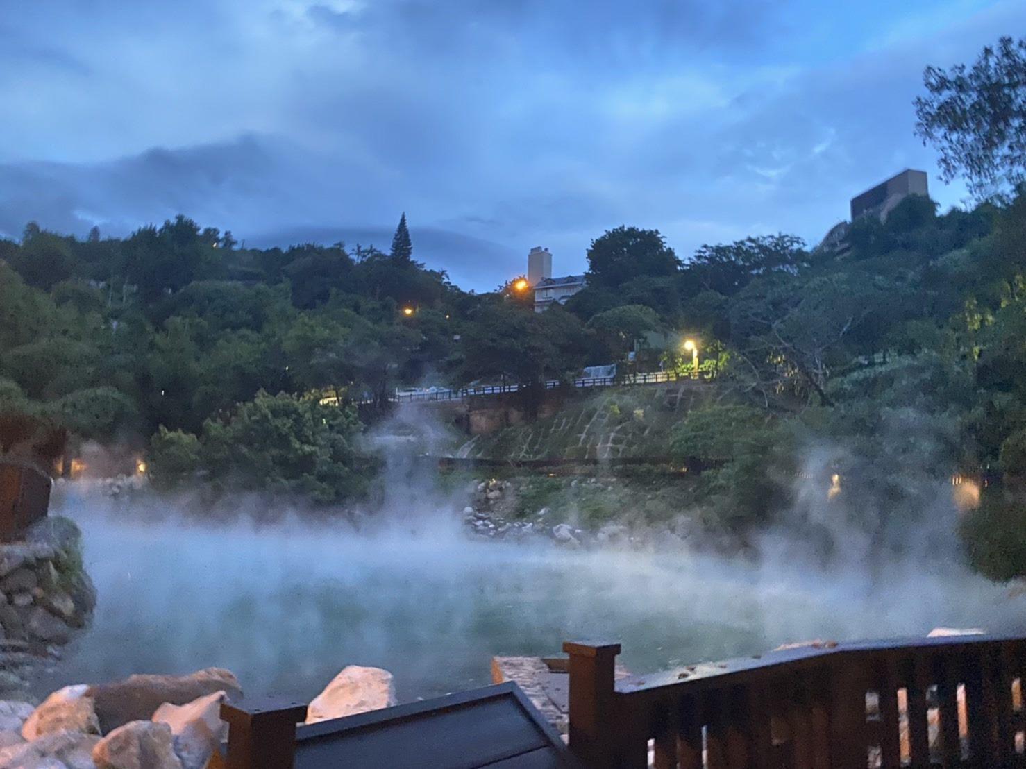 北投地熱谷如夢似幻的景色擁有「磺泉玉霧」的美稱，為日據時期台灣八勝十二景之一。（北水處提供）