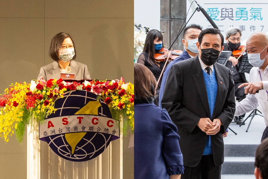 徐巧芯認為，蔡英文（右）民調居高不下的原因，是因為民進黨把握了「死忠的最大」的訣竅，這點過去馬英九（右）政府沒掌握。（本刊資料照）