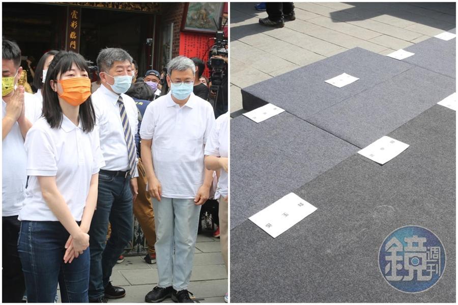 高嘉瑜出席陳時中競總活動快閃下台惹議，事後她貼出證據澄清有先告知。