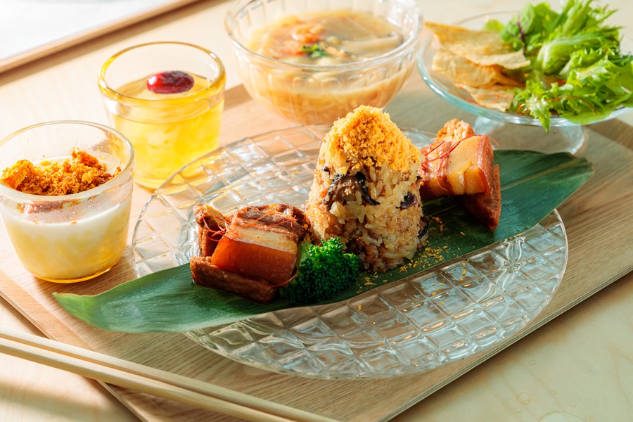 阿霞飯店特製「啤酒滷肉米糕」。(400元/份)
