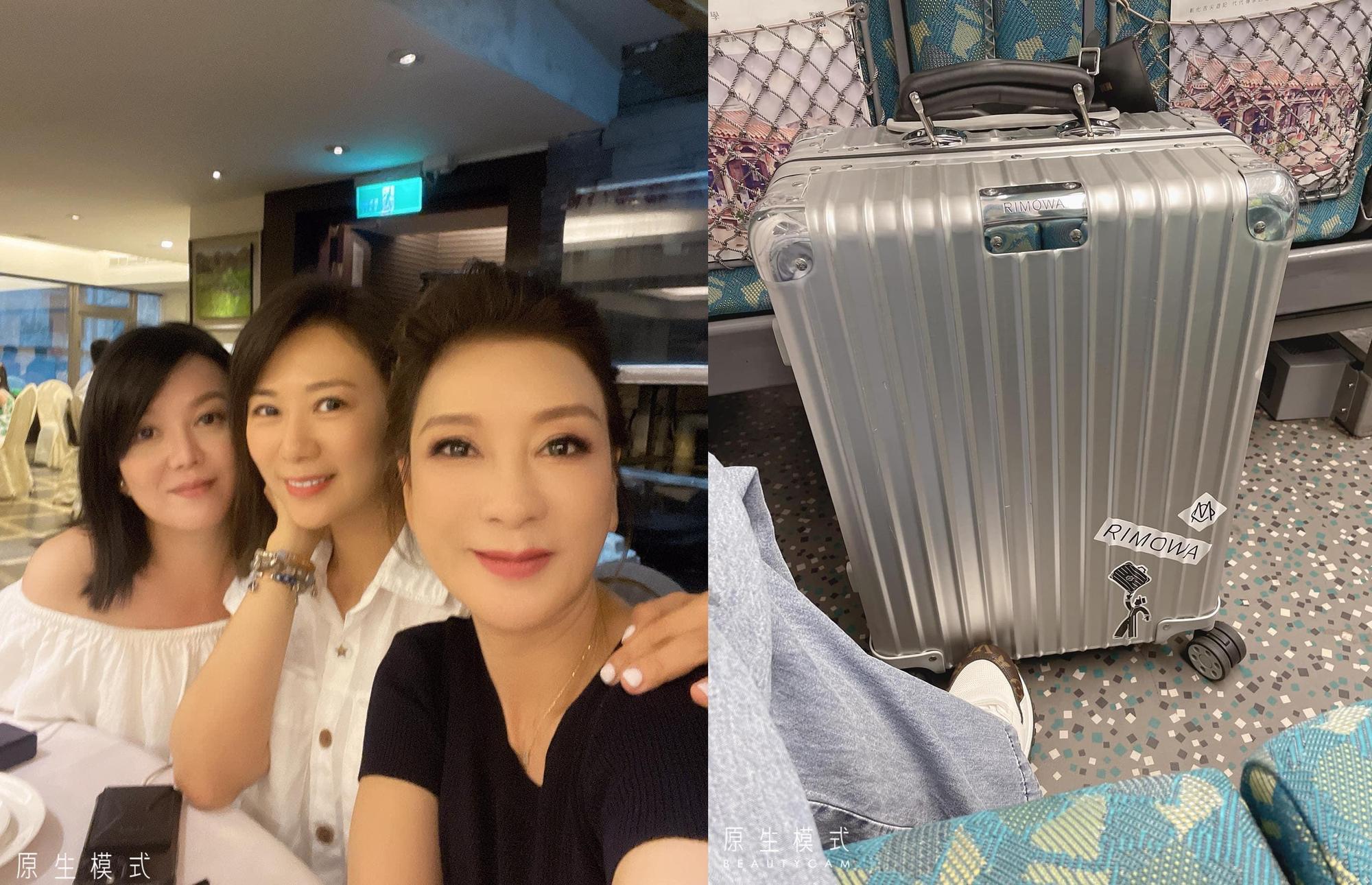 楊繡惠從旁安慰連靜雯度過詐騙危機之餘，也感謝前陣子熱心幫她提行李（右）趕高鐵的服務人員。（翻攝楊繡惠臉書）