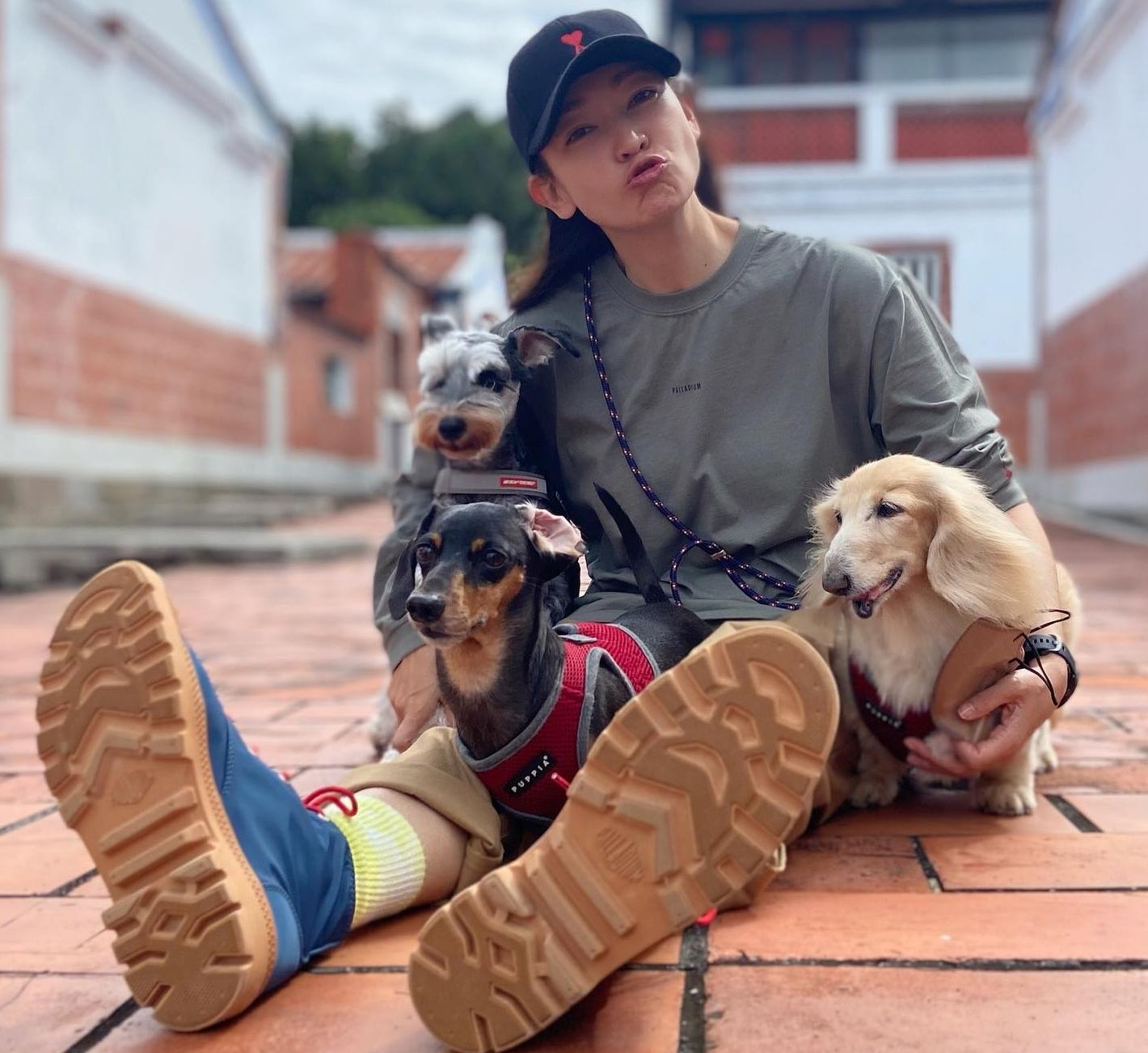 潘慧如年初帶3寶環島。(翻攝自潘慧如臉書)