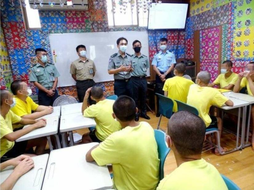國軍人才招募中心日前來到苗栗少觀所進行教育宣導。(翻攝畫面)