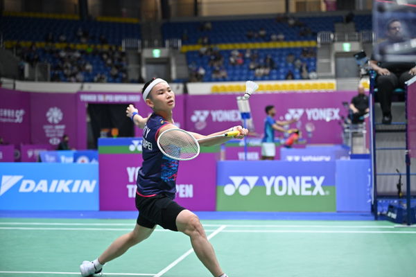 戴資穎出戰台北公開賽,8強賽後將對上白馭珀,再次上演台灣內戰。(大會提供)