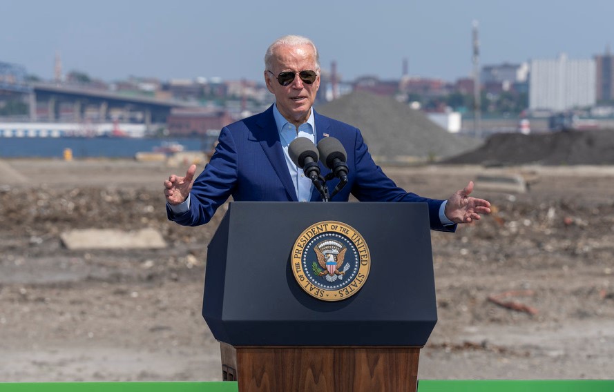 拜登在演講中自爆罹患癌症。（翻攝@POTUS推特）