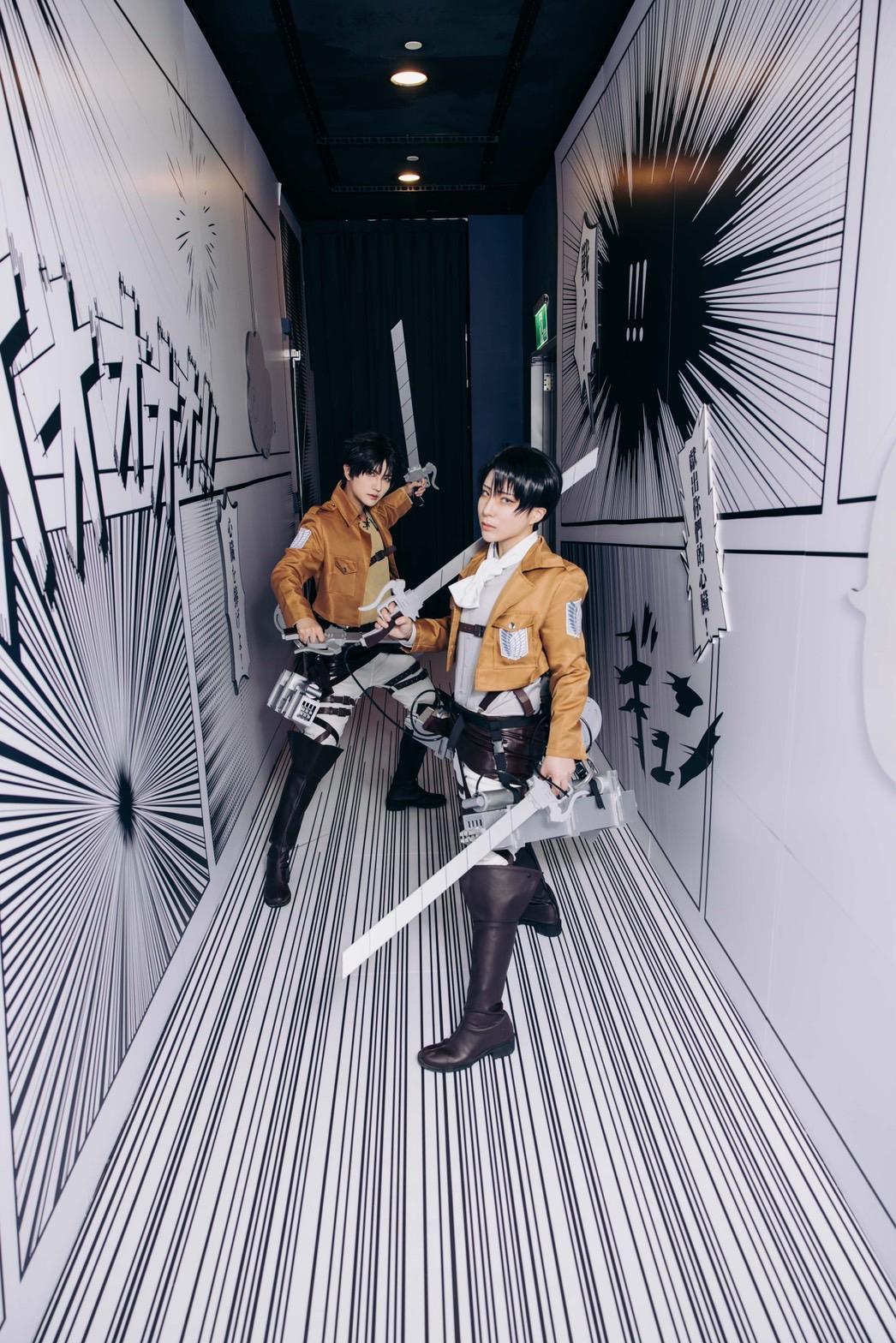 超好拍的場景環境設計，邀請玩家Cosplay化身動漫主角。（智崴提供）