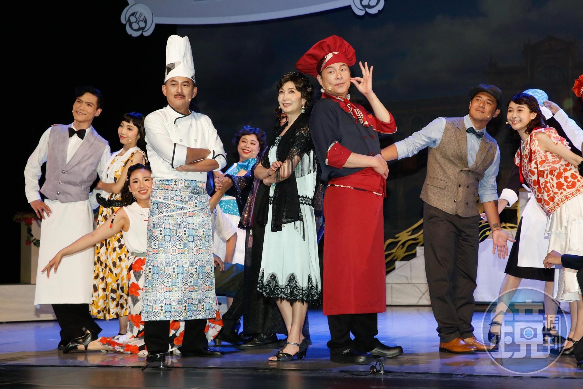 詹姆士、竇智孔、曾國城、范乙霏、竇智孔等人，22日晚間將上演《摘心米其林》。