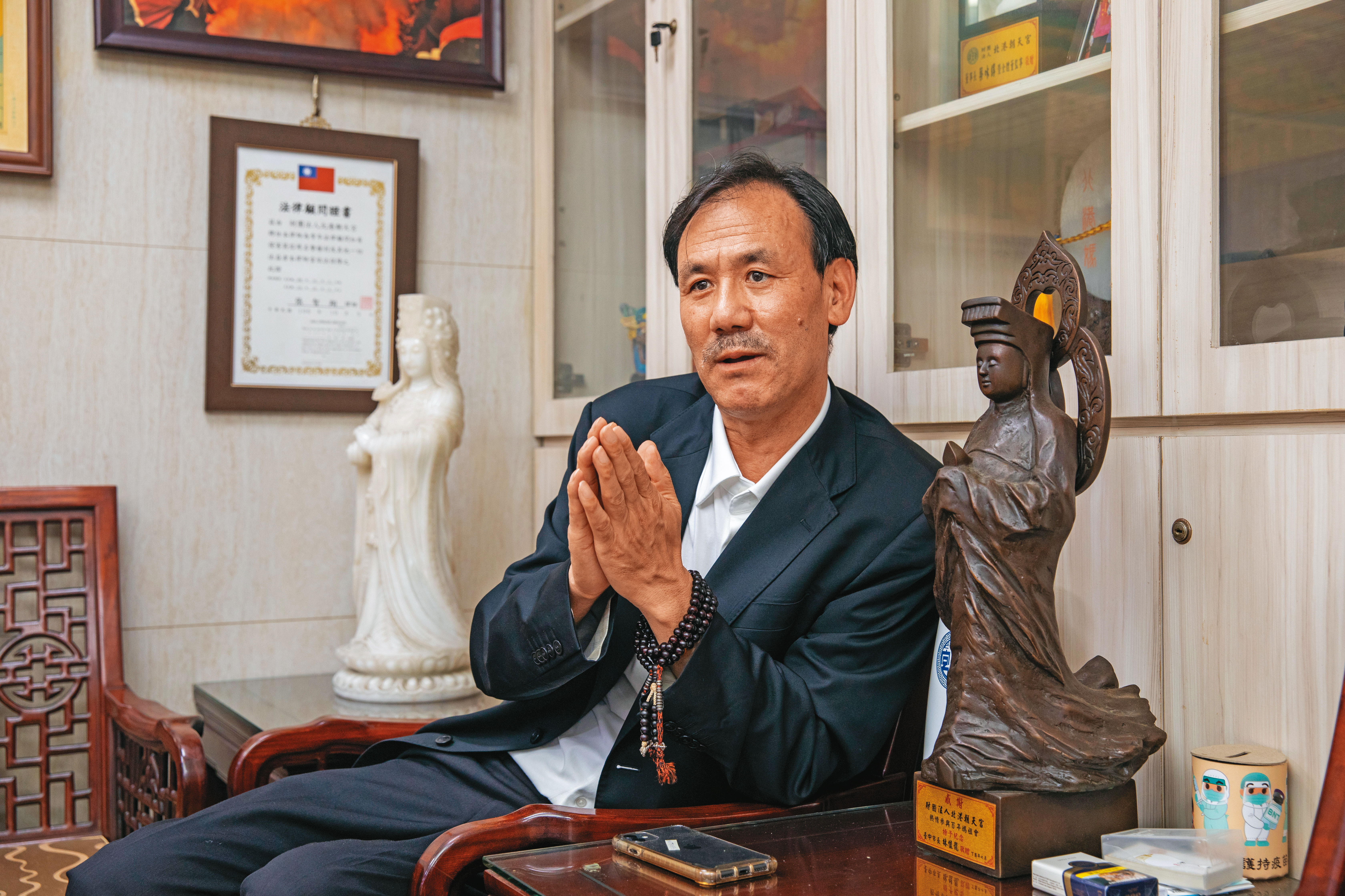 達賴喇嘛西藏宗教基金會董事長格桑堅參（圖）順利促成與朝天宮的交流。