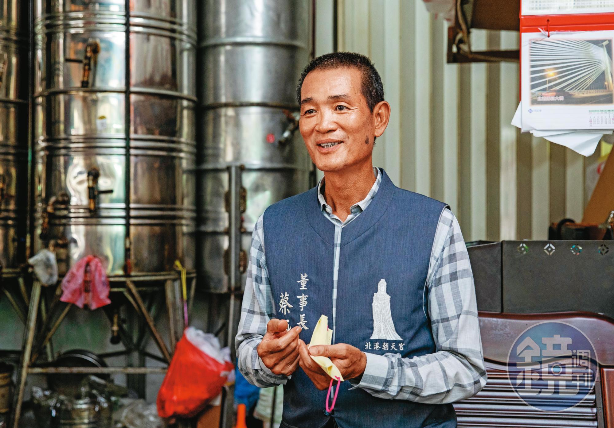 朝天宮董事長蔡咏鍀樂見宗教交流，也期盼藏傳佛教與台灣宮廟密切互動。