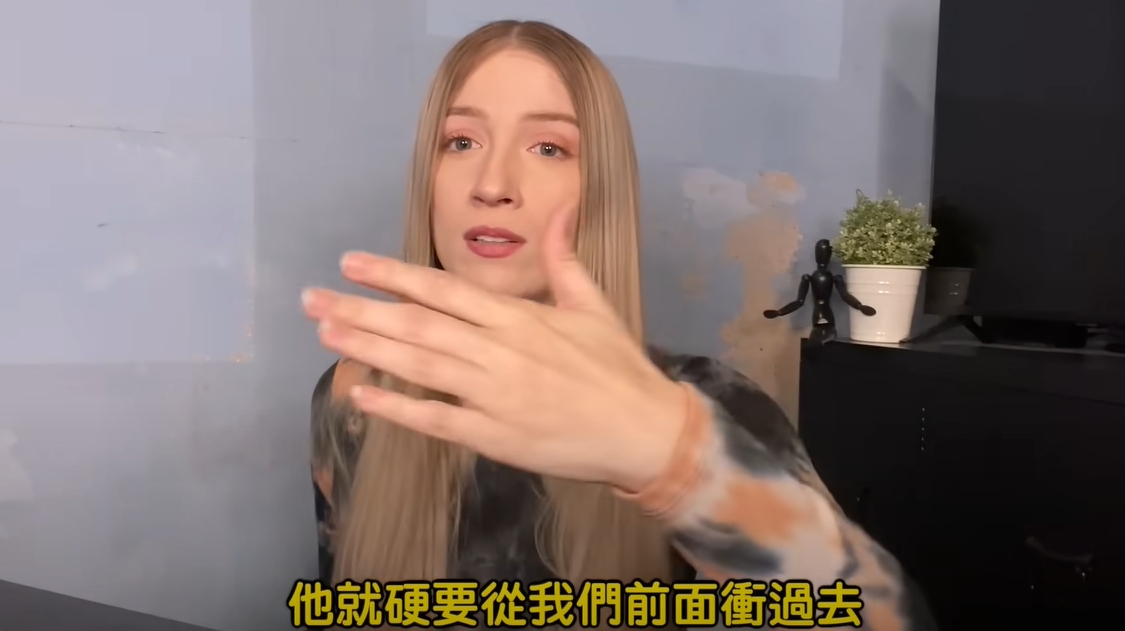 在台灣住了7年的美國人崔璀璨討論台灣交通亂象，引起觀眾共鳴。（翻攝自Tristan H. 崔璀璨 YT頻道）