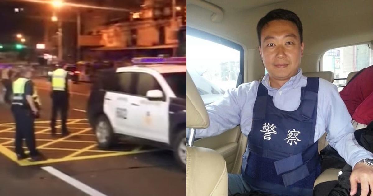 台中大里區一間洗車場今日凌晨發生槍擊案,市議員陳世凱(右)指控市府、警局封鎖消息。(翻攝自記者爆料網、陳世凱臉書)