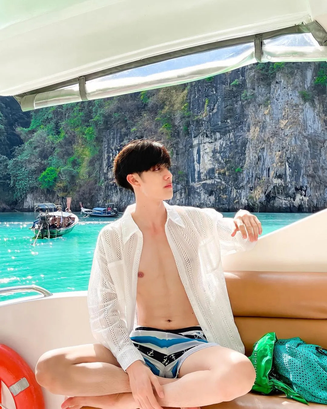 優他瓦特是一名網紅兼男模。（翻自TikTok）