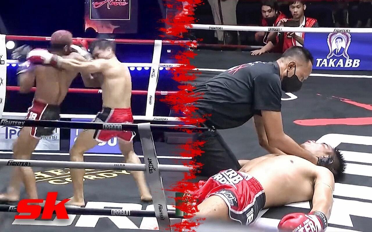 真的一拳斃命影片曝光！泰拳選手被打中下巴，昏迷8天身亡。（翻自kaskus.co.id）