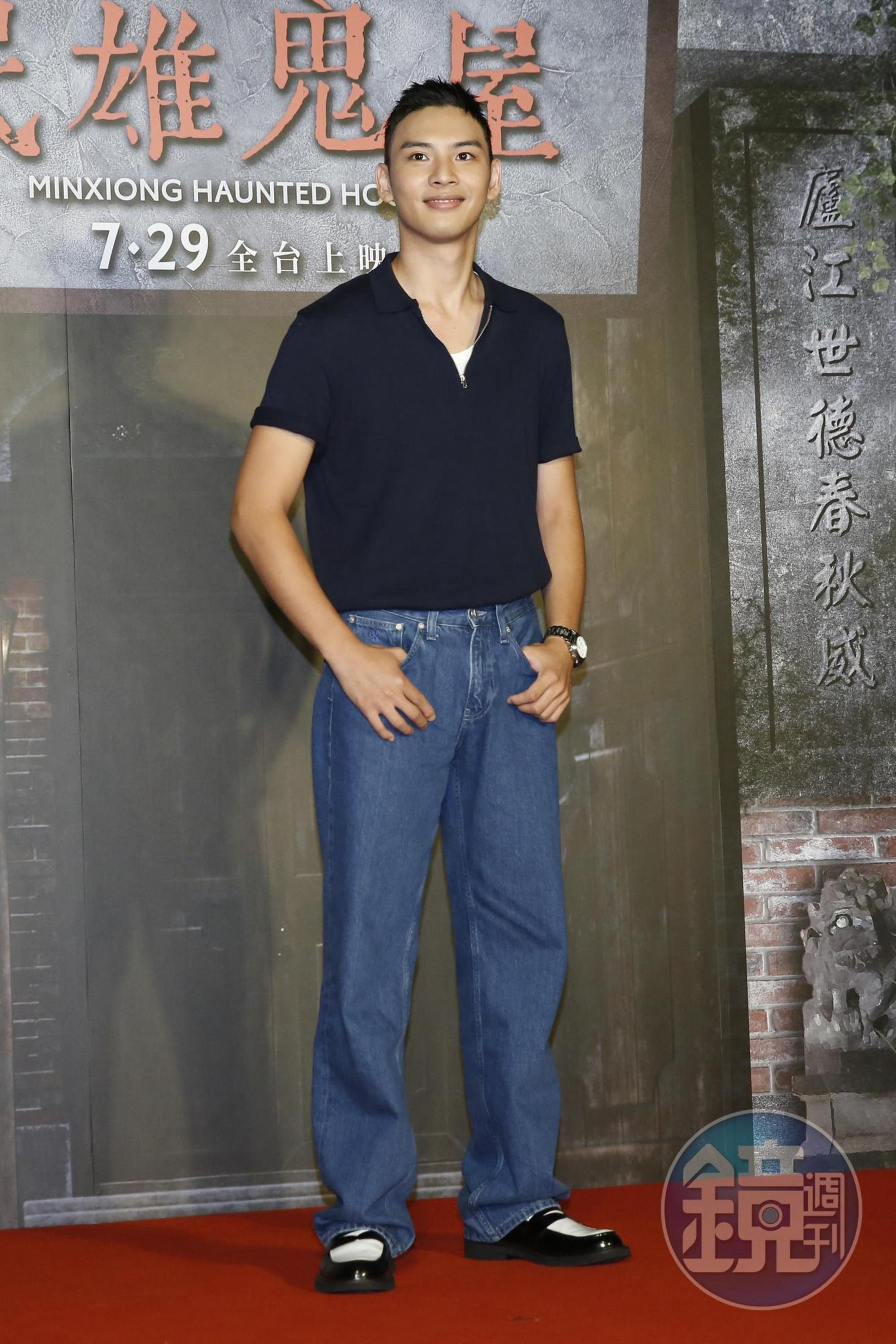 劉偉辰才剛退伍就馬上投入宣傳,他自認比較喜歡看詭譎情節的鬼片。