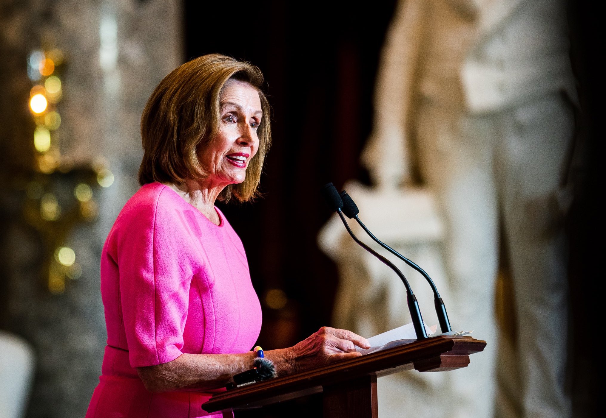 眾議院議長裴洛西訪台傳言不斷。（翻攝Nancy Pelosi推特）