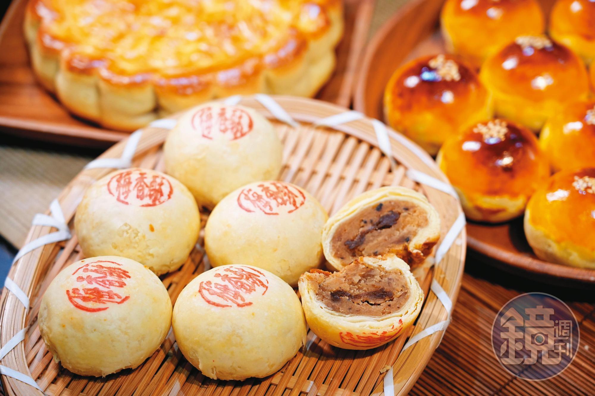 酸甜梅香酥包入整顆Q梅,每顆梅子都是手工剔核。(60元/顆)