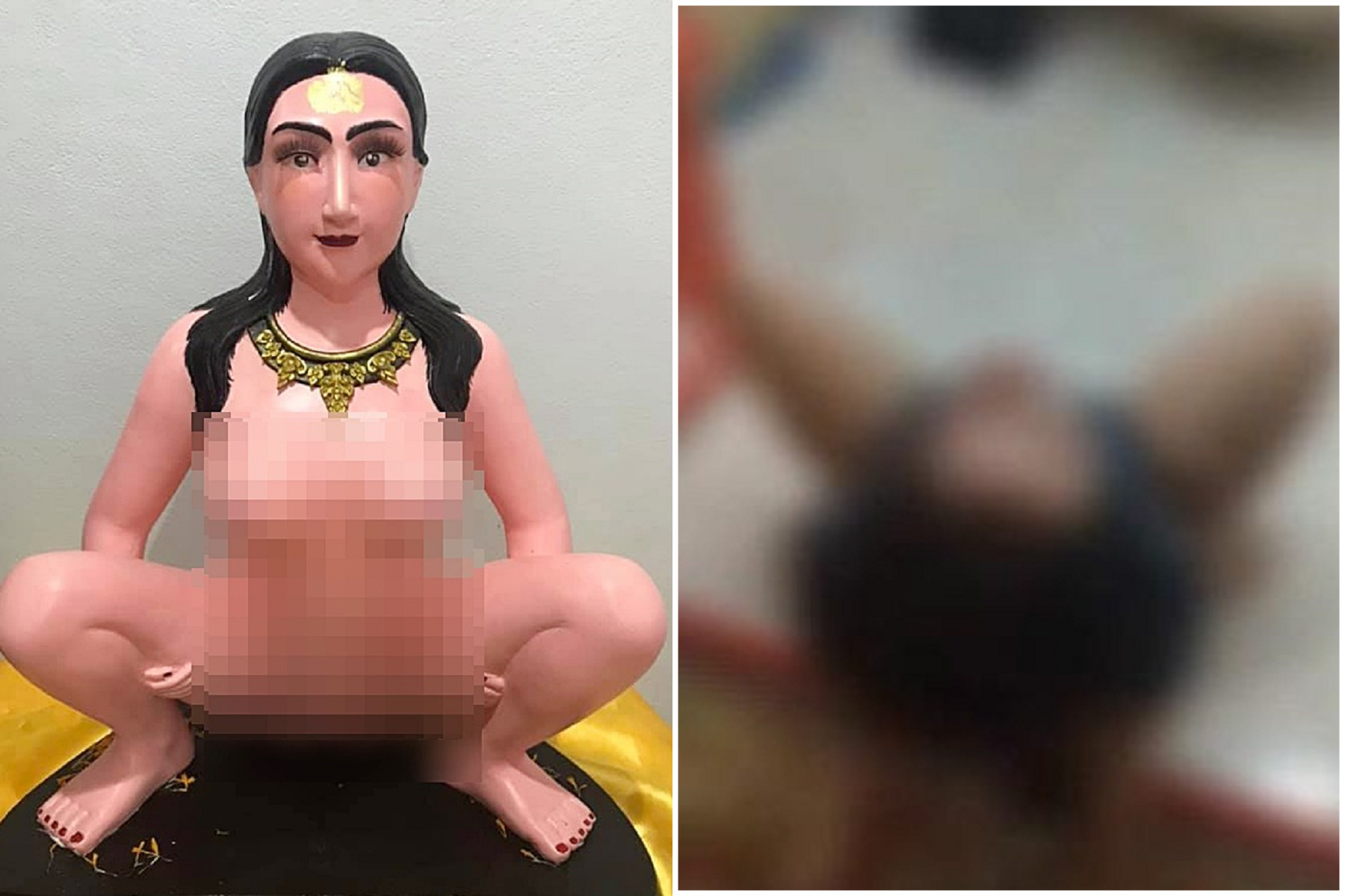 邪門！女自認中邪找乩童驅魔，在3神像前被「騎乘拍打」慘死。（示意圖，翻自kapook.com）