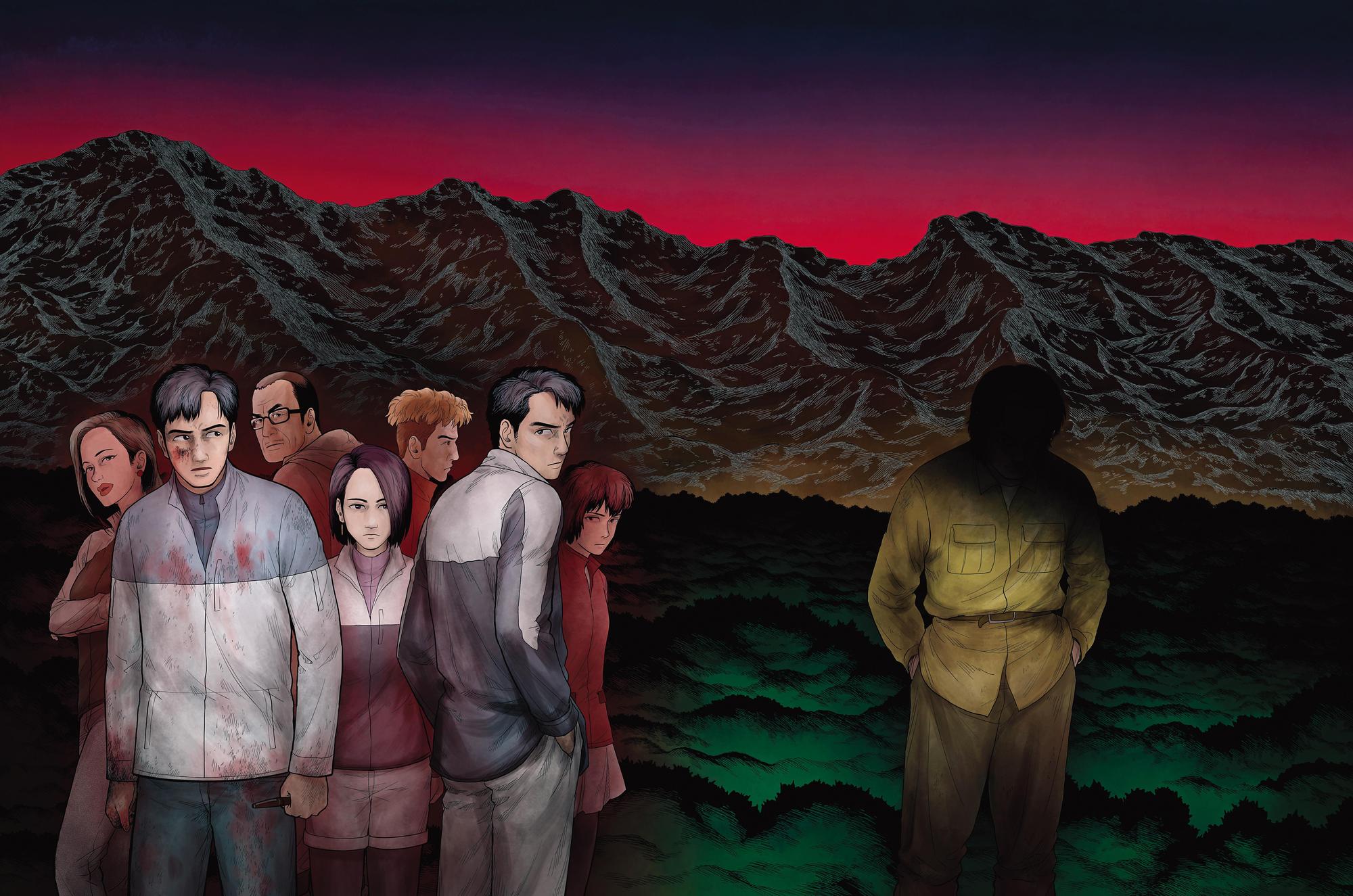 食夢蟹與黃踹攜手創作山難懸疑驚悚作品《永夜山》，揭開人性黑暗。（蓋亞文化提供）