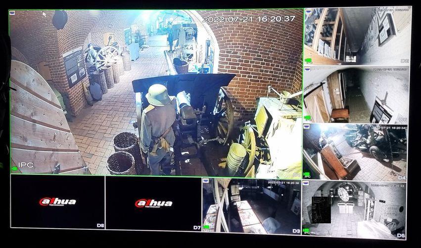 男女在碉堡博物館內做愛,全被監視器錄下。(翻自《紐約郵報》)