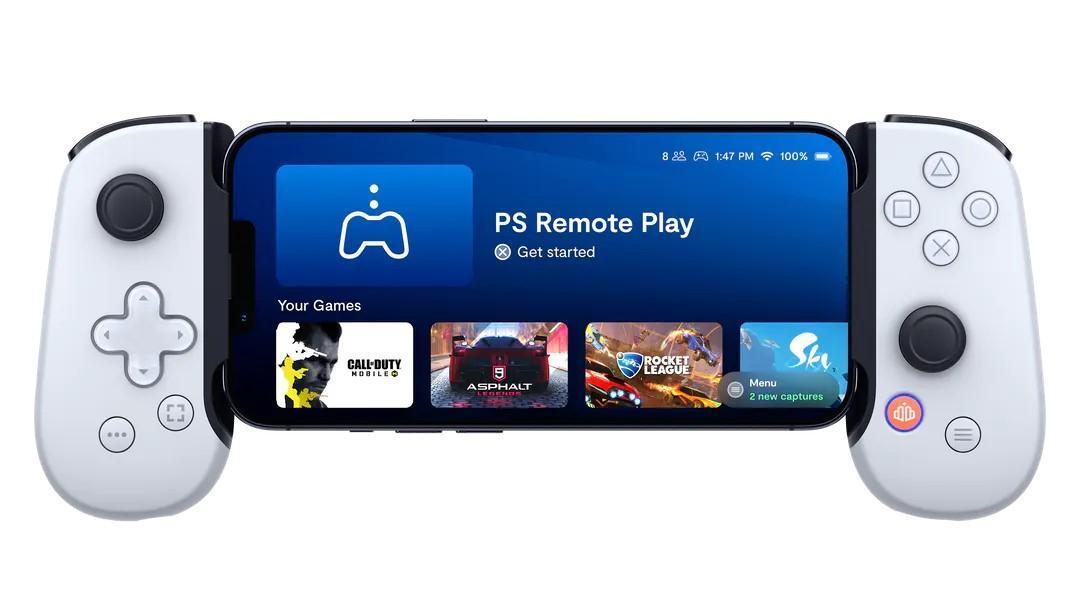 「Backbone One - PlayStation Edition」外觀上融入部分PS5手把的設計元素。（翻攝自Backbone官網）