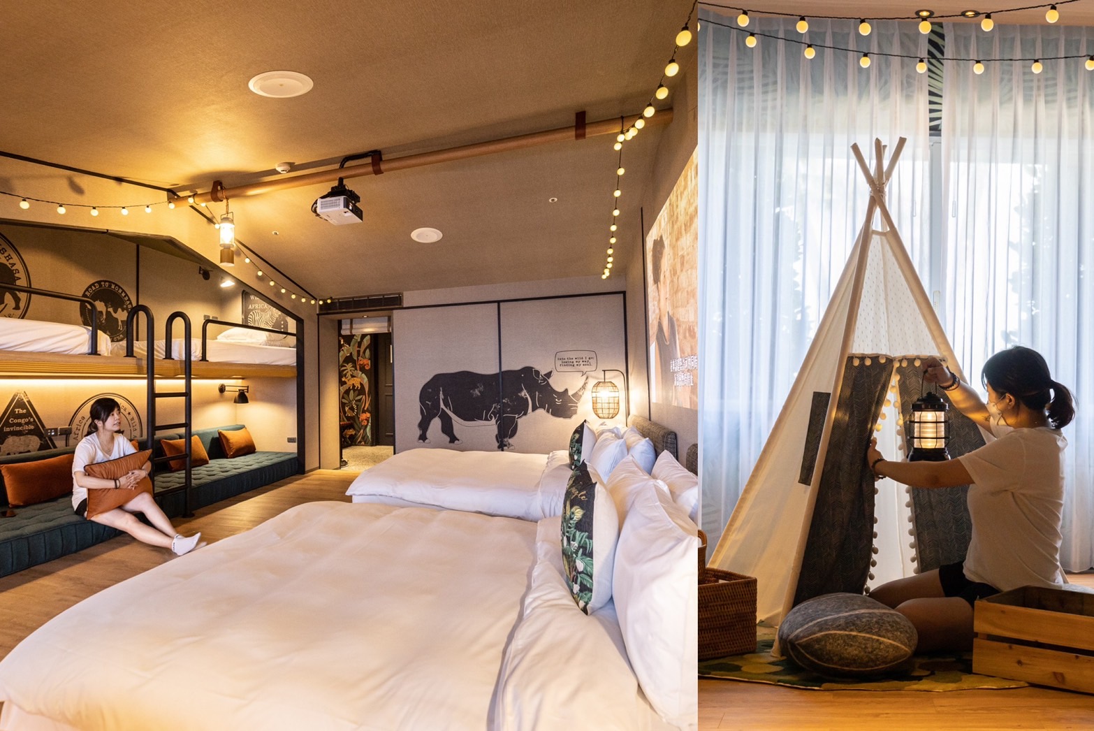 「遠雄悅來大飯店」全新文青風露營房型今夏正登場。