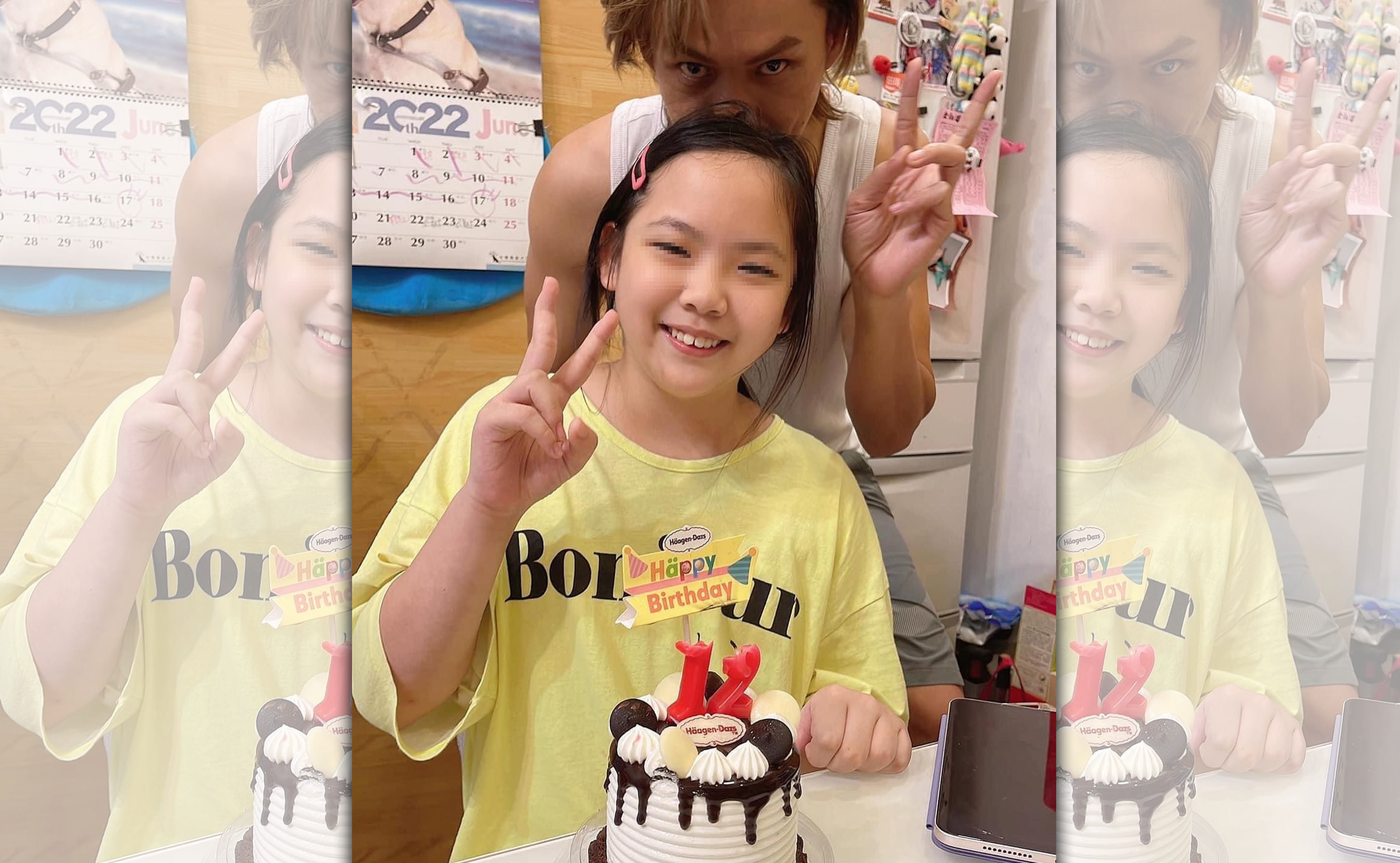 黃鐙輝幫女兒慶生，為女兒的願望所感動。（翻攝自黃鐙輝臉書）