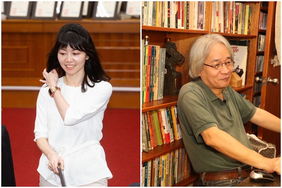 高嘉瑜（左）吐槽林智堅恐害綠營選情「一屍五命」，遭馮光遠（右）臉書開嗆，內容卻引起網友反感。（本刊資料照）