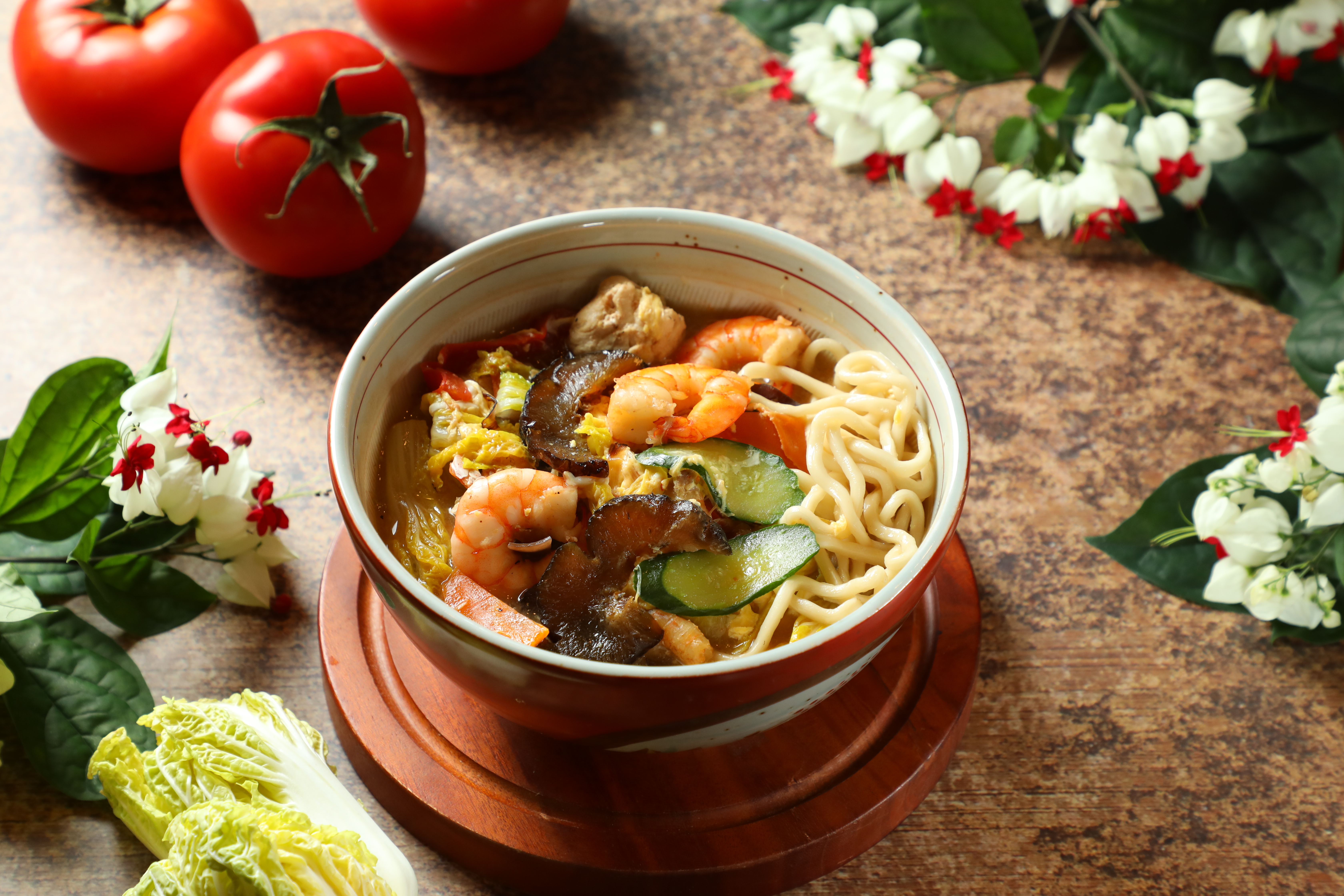 打滷麵是道地的北方家常麵，重點在鑊氣，加了三鮮後，感覺豪華許多。