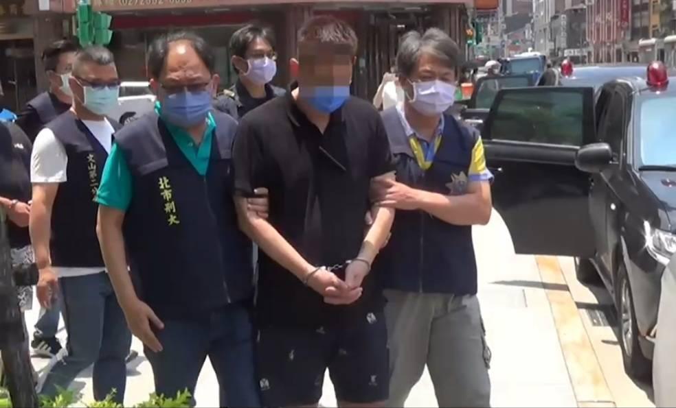 太陽會陳姓大哥遭警查獲送辦。(翻攝畫面)