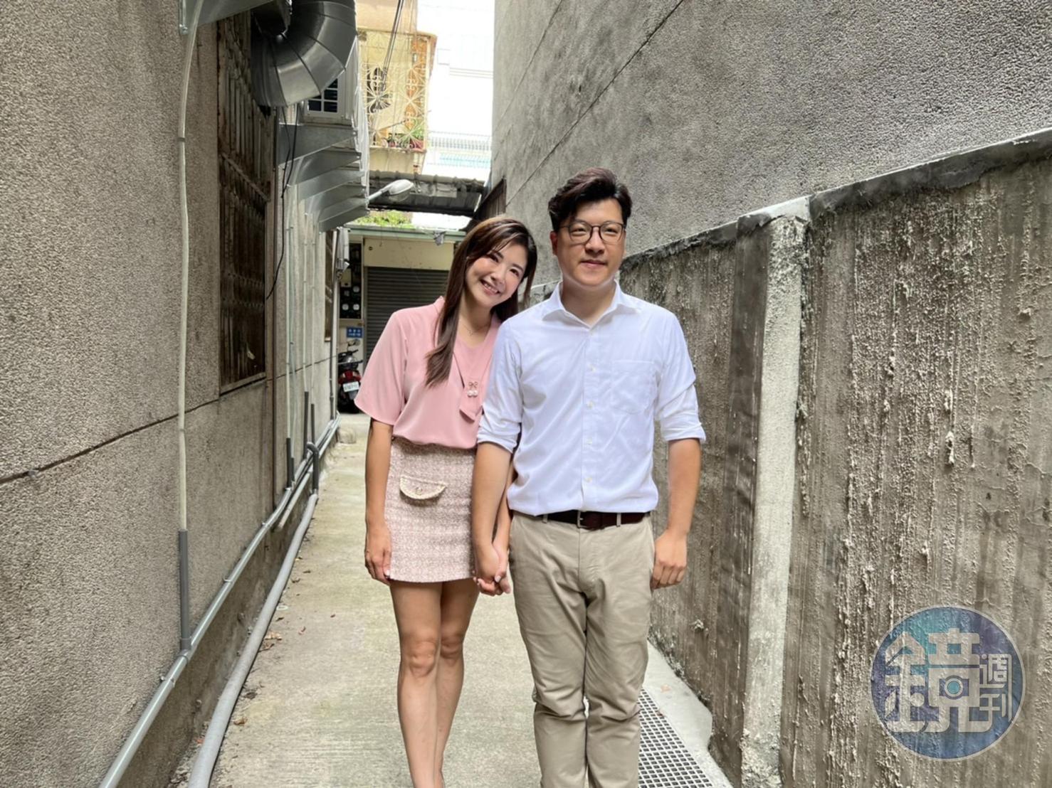 鄭亦真(左)新婚1個月甜喊老公「歐巴」。