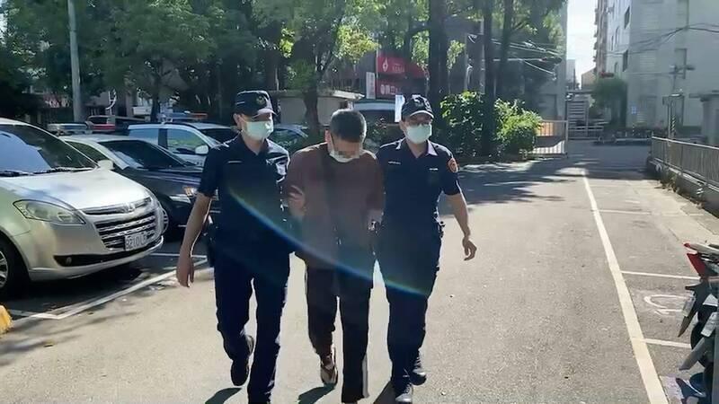 警方在黃男犯案後五小時將他逮捕到案,訊後依恐嚇罪嫌移送法辦。(翻攝畫面)