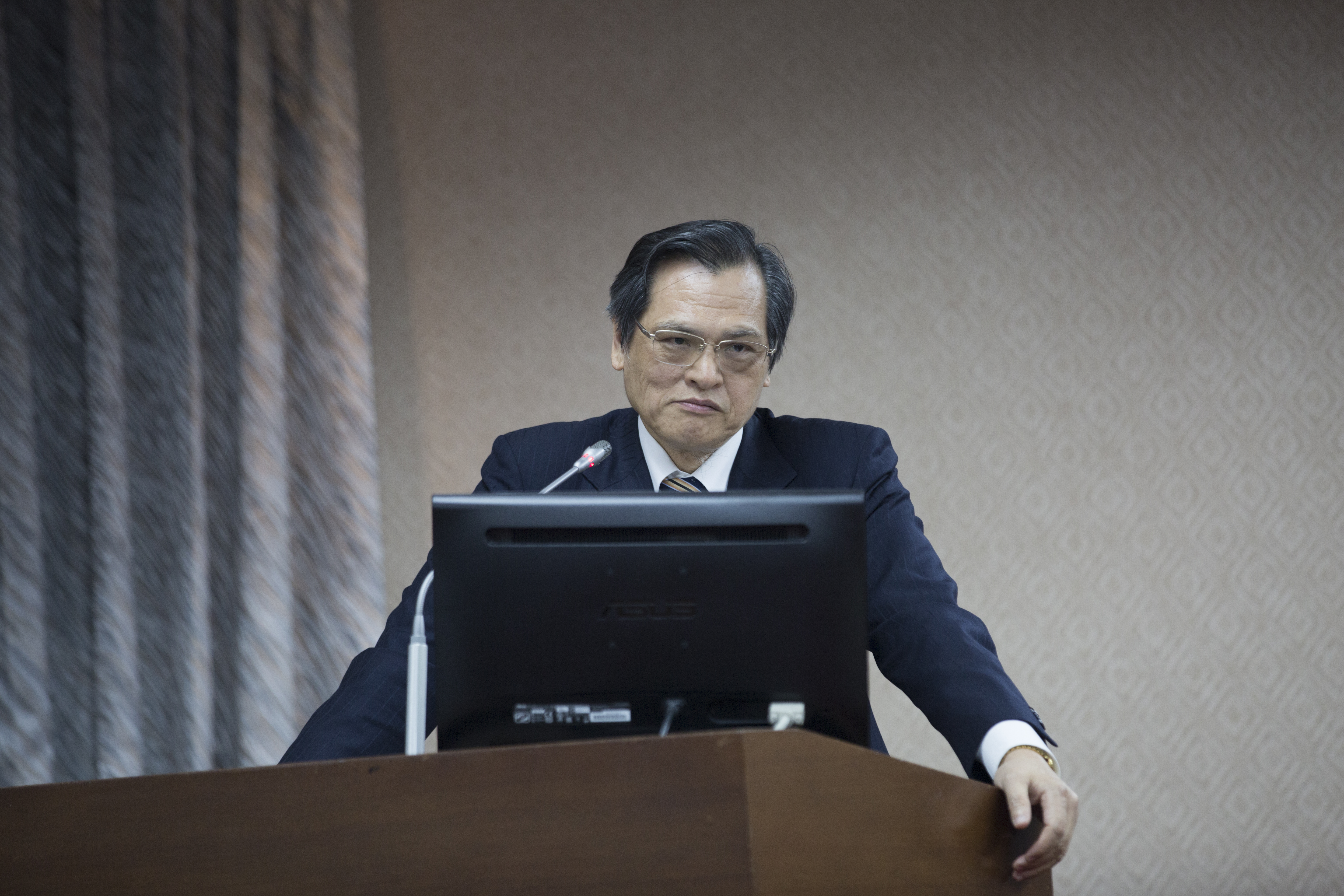 陳明通（圖）今日再發聲明，表示是他先修正林智堅的侖文，再交給余正煌參考。（本刊資料照）