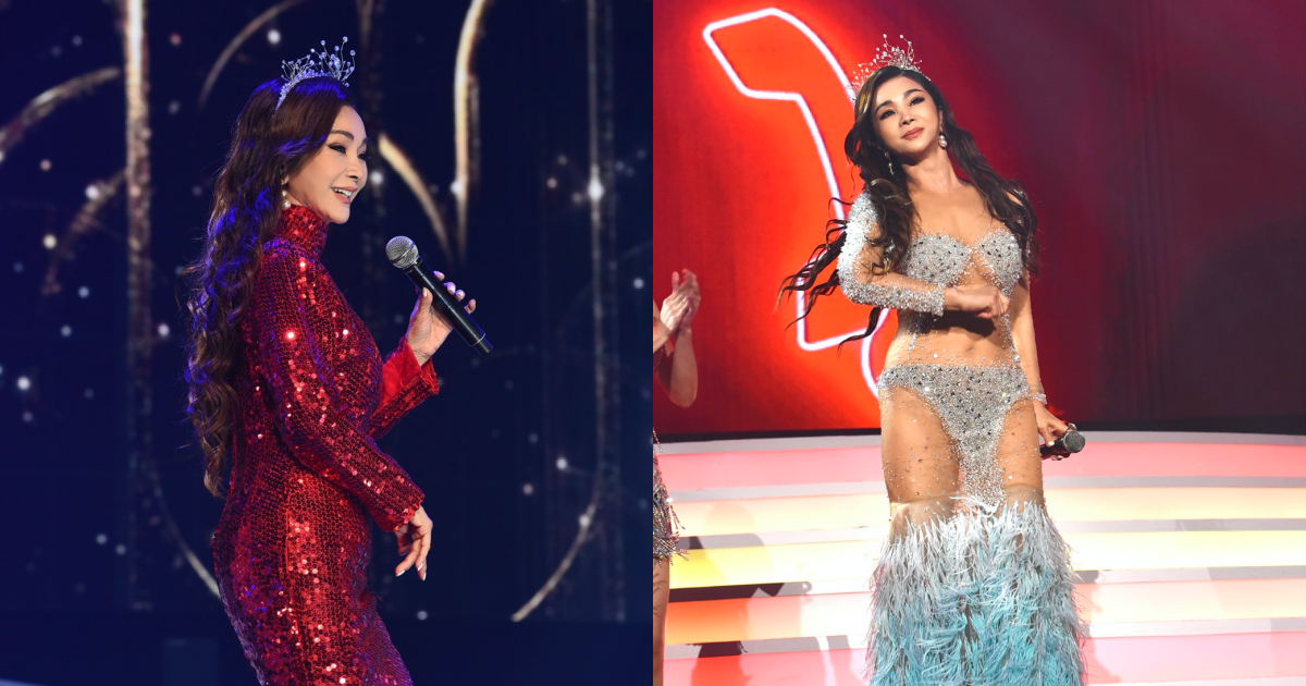 陳美鳳今晚在藍寶石大歌廳秀連換5套服裝。 (高雄流行音樂中心提供)