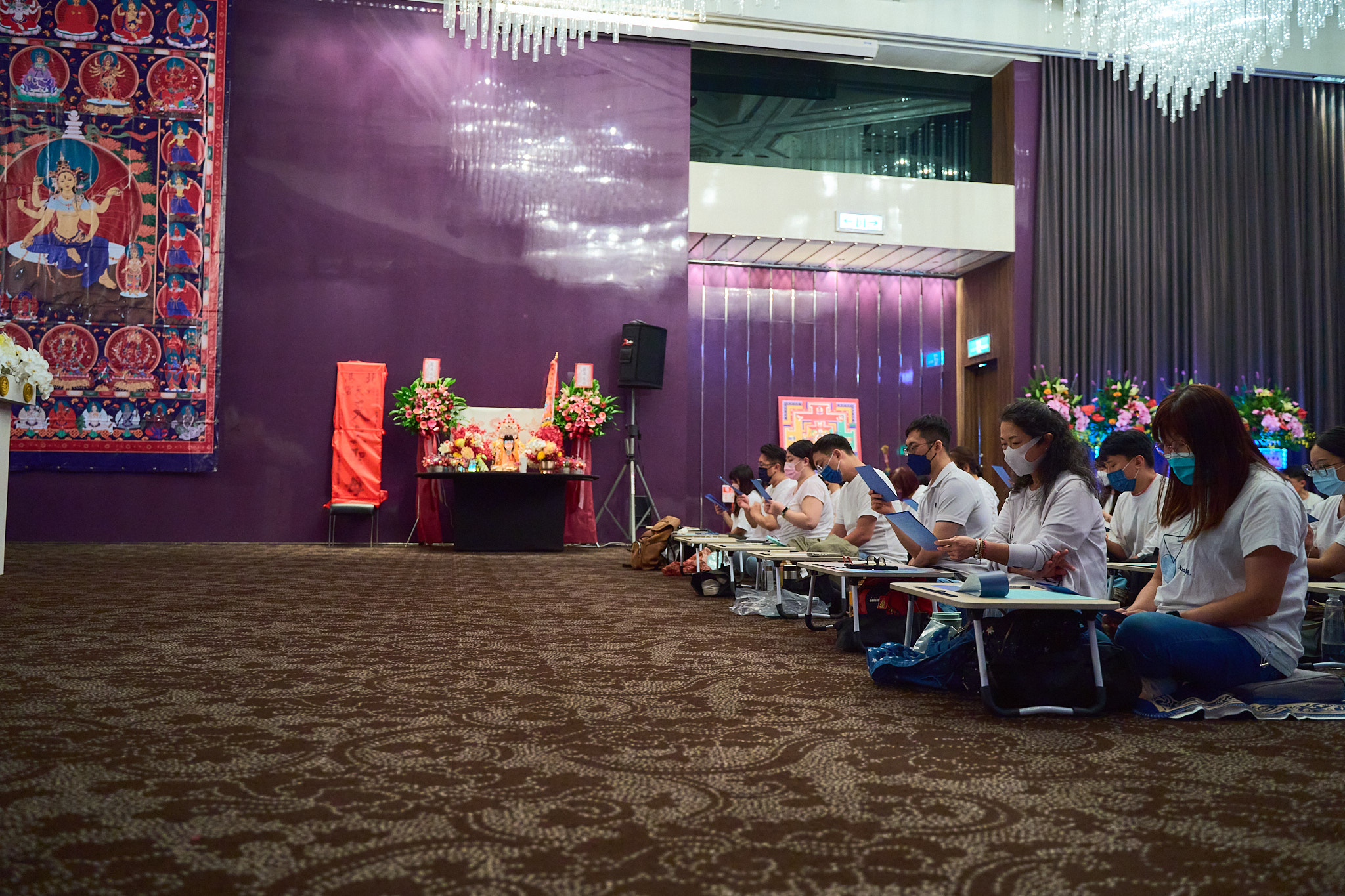 北港朝天宮分靈的「建傳媽祖」，也參與摩利支天千供法會。（藏傳佛教解脫教團提供）