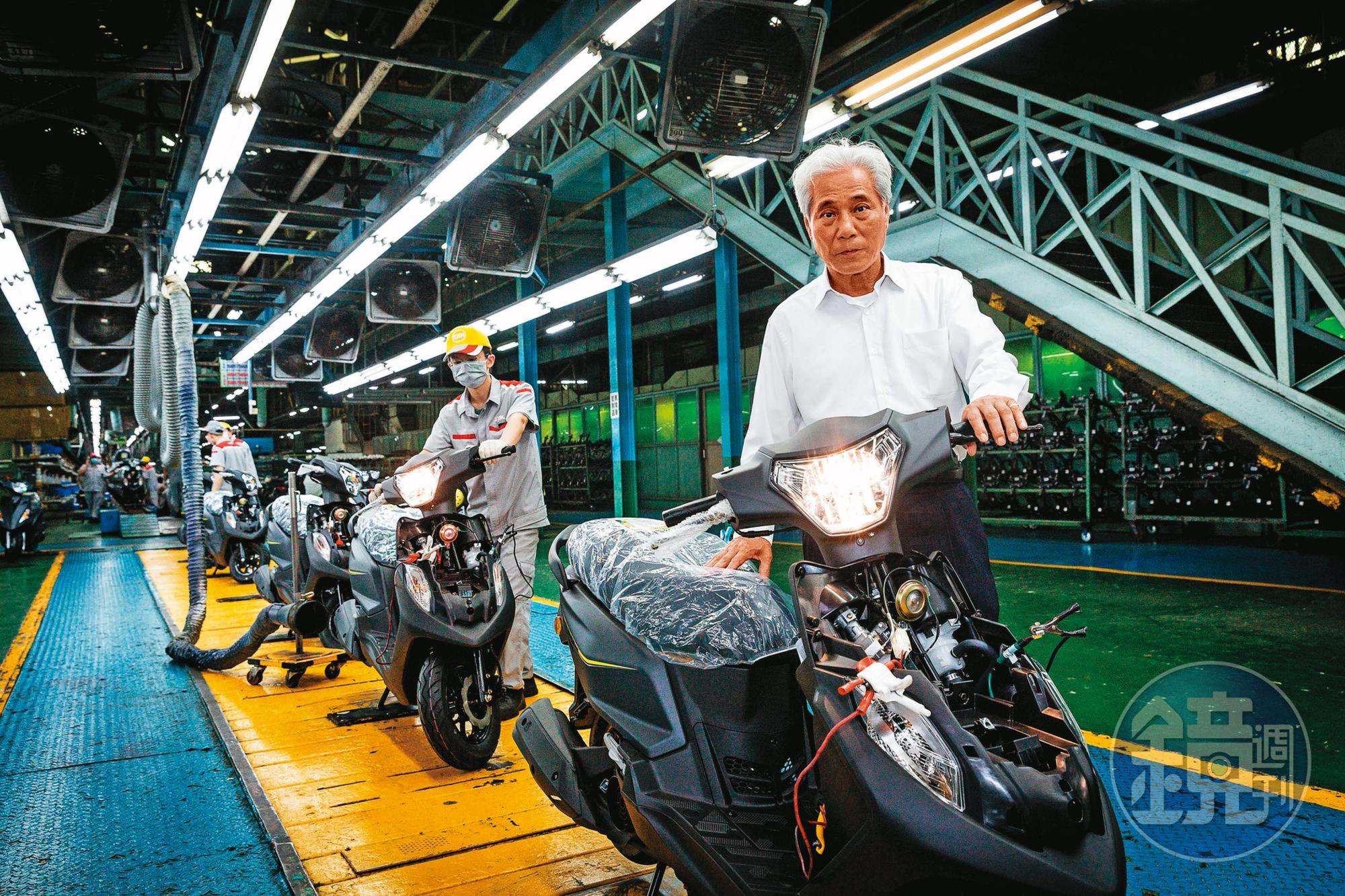 三陽電動機車鐵三角技術團隊就位，吳清源預告今年底將聯手中油電池推電動機車。