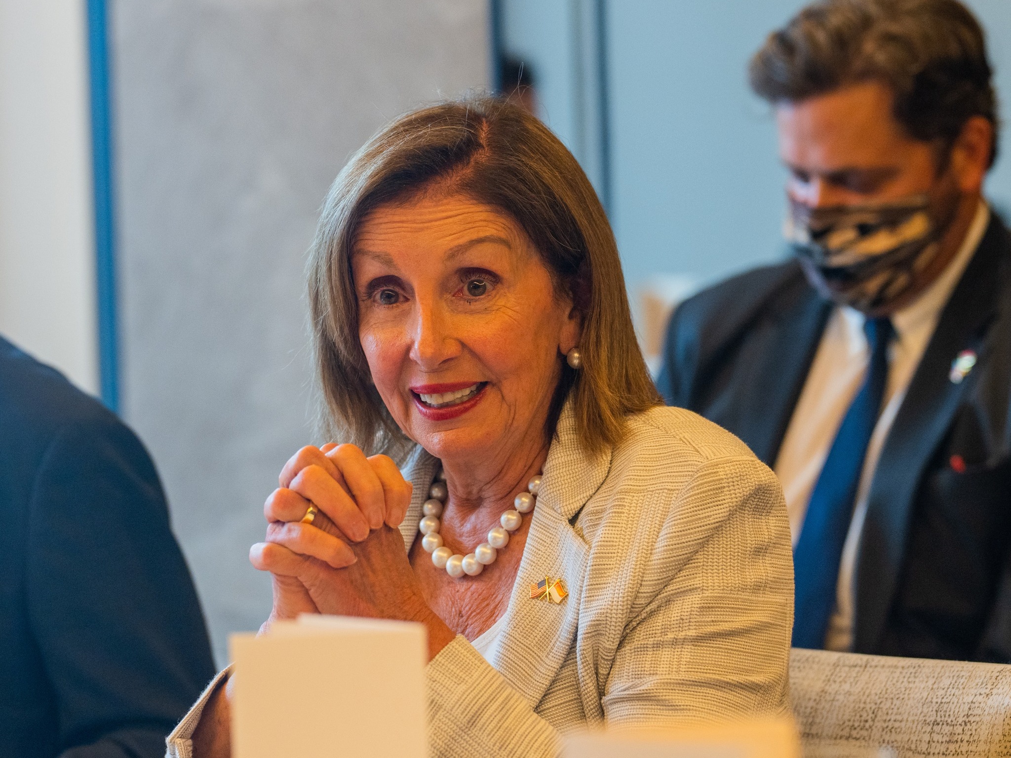 美國眾議院議長裴洛西傳晚間抵台，入住辦過多次美國外交活動的君悅酒店。（翻攝自Nancy Pelosi臉書）