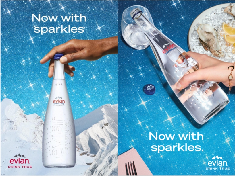 evian氣泡天然礦泉水全新上市,打造時尚純淨口感體驗