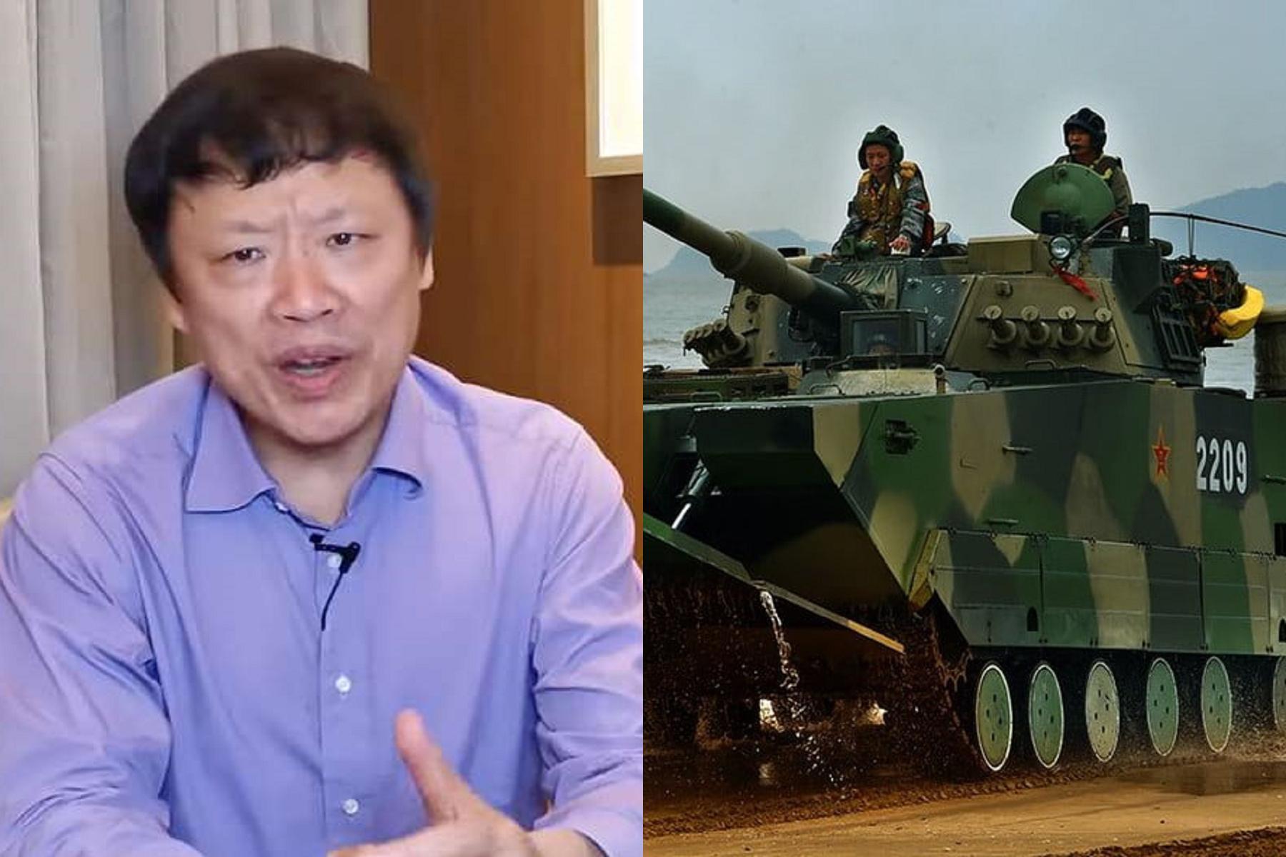 胡錫進立馬嗆聲:北京有足夠的牌可玩,解放軍將有行動。(翻自微博)