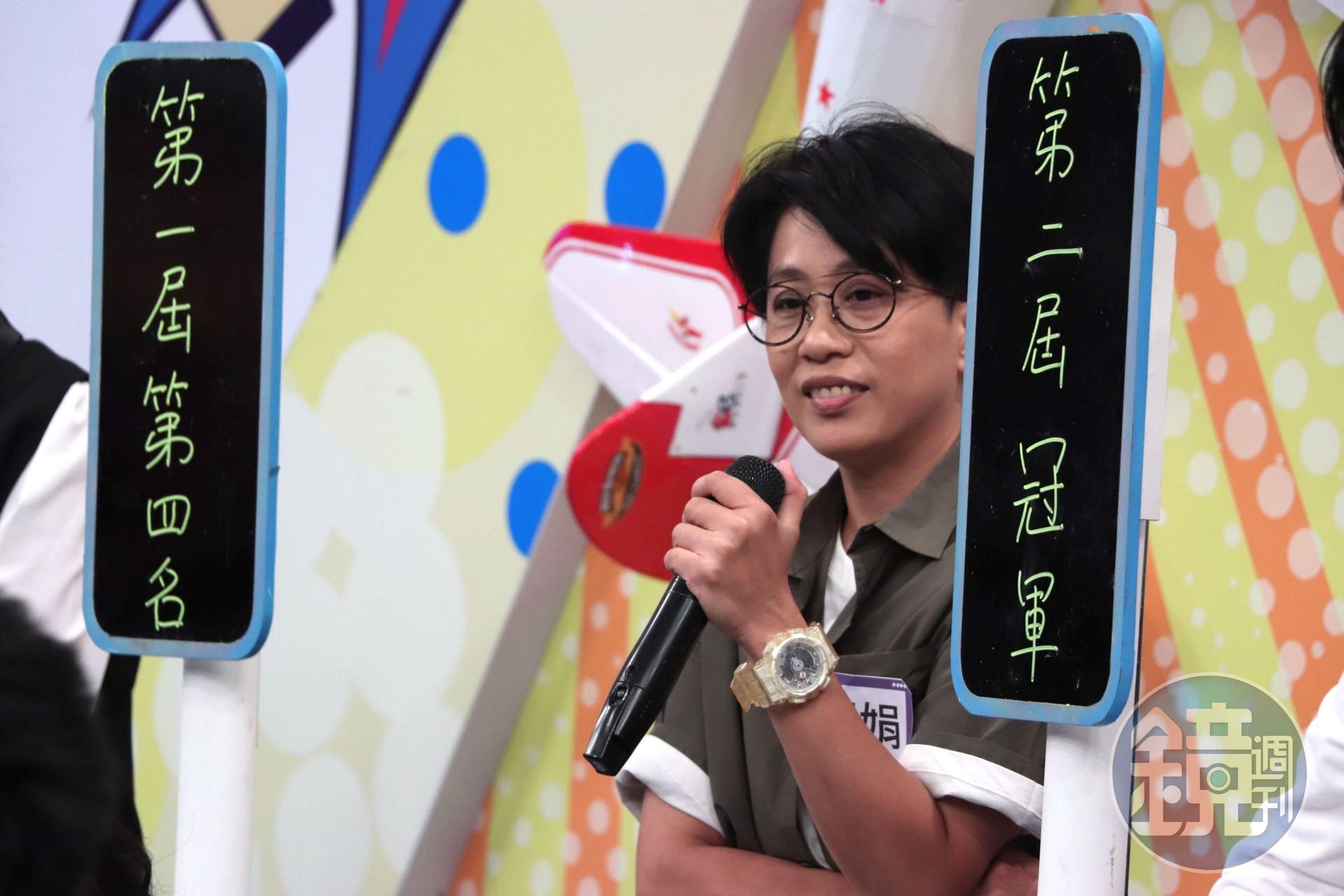 江明娟上節目澄清參加選秀節目有不合傳言。（中天提供）