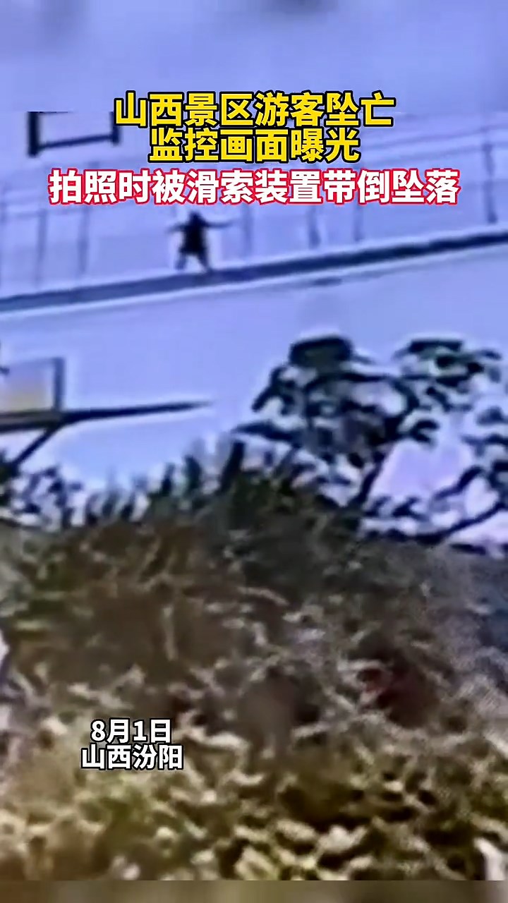 女子整個人被推出去墜崖慘死。（翻自微博）