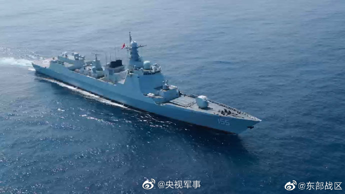 中共解放軍東部戰區發布最新動態影片。（翻自微博）