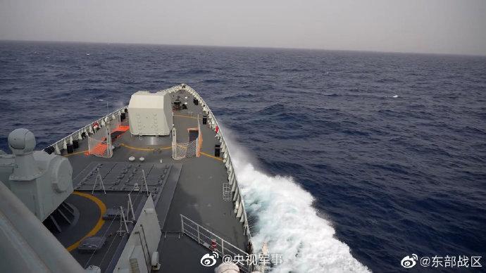 解放軍宣稱要在台灣周圍進行軍演。（翻自微博）